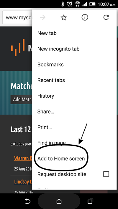 Android Chrome Scrreenshot